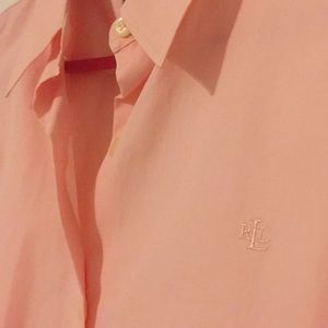 Lauren Ralph Lauren Pink Button Down with Cuffs